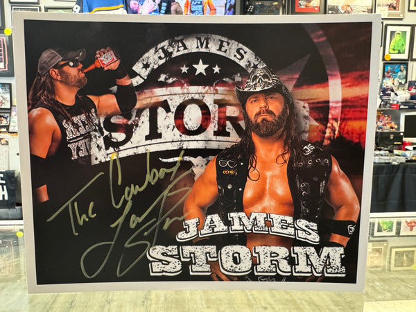 Cowboy James Storm signed 8x10 Wrestling Photo