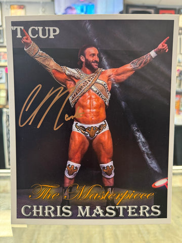 The Masterpiece Chris Masters signed 8x10 Wrestling Photo