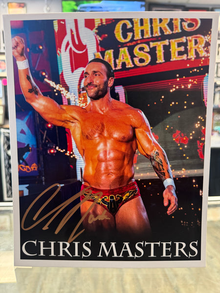 The Masterpiece Chris Masters signed 8x10 Wrestling Photo