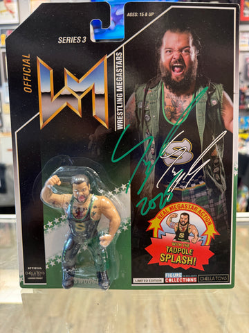 Swoggle signed Official Wrestling Megastars Action Figure
