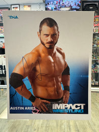 Austin Aries signed TNA Wrestling 8x10 Photo