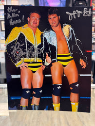 Killer Bees - Jumping Jim Brunzell & B. Brian Blair signed WWF Wrestling 8x10 Photo