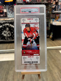Alex Ovechkin 1st Goal as Captain Washington Capitals Ticket PSA Slabbed 7