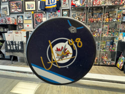 Alfons Freij signed Winnipeg Jets Hockey Puck