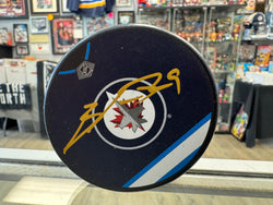 Brayden Yager signed Winnipeg Jets Hockey Puck