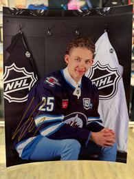 Sascha Boumedienne signed Winnipeg Jets 8x10 Photo