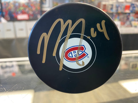 Nick Suzuki signed Montreal Canadiens Hockey Puck