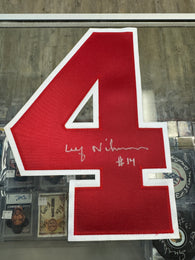 Ulf Nilsson signed Winnipeg Jets #4 Jersey Number