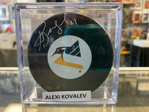 Alex Kovalev signed Pittsburgh Penguins Hockey Puck