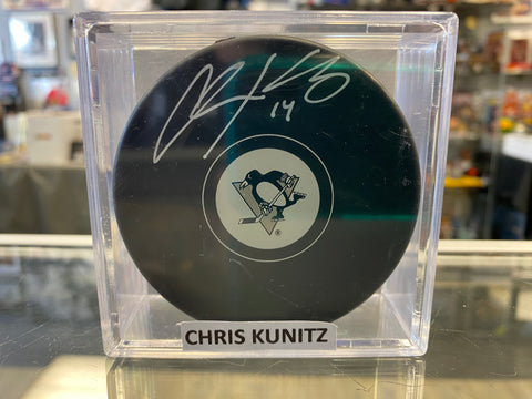 Chris Kunitz signed Pittsburgh Penguins Hockey Puck