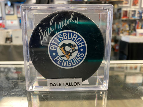 Dale Tallon signed Pittsburgh Penguins Hockey Puck