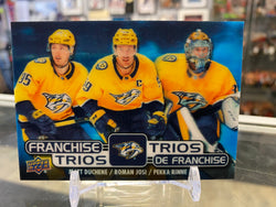 2020-21 UD TIM HORTONS FRANCHISE TRIOS DUCHENE/ JOSI/ RINNE #T-19 PREDATORS