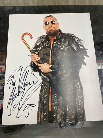 The Villain Marty Scurll signed 8x10 Wrestling Photo