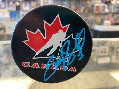 Sami Jo Small signed Team Canada Hockey Puck