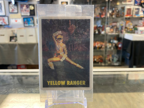 1994 Power Rangers Cereal Card Yellow Ranger/ Trini Sealed