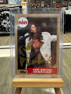 The Brian Kendrick signed 2017 WWE Topps Card