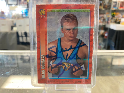 Dean Douglas signed 1996 WWF Wrestling Card