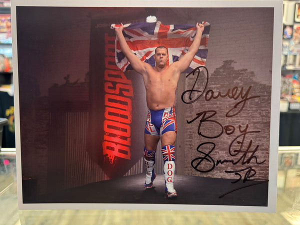 British Bulldog Davey Boy Smith Jr. signed 8x10 Wrestling Photo
