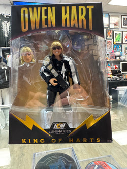 OWEN HART KING OF HARTS Figure #103 AEW Luminaries
