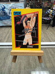 Sting signed 1991 Impel WCW Wrestling Card