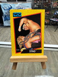 Sting signed 1991 Impel WCW Wrestling Card