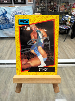 Sting signed 1991 Impel WCW Wrestling Card