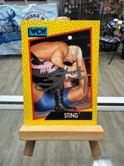 Sting signed 1991 Impel WCW Wrestling Card