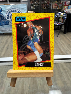 Sting signed 1991 Impel WCW Wrestling Card