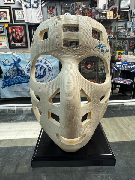 Glenn Hall signed Replica Goalie Mask