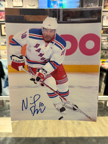 Nigel Dawes signed New York Rangers 8x10 Photo