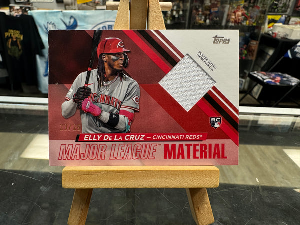 2024 Topps Update #MLMU-ED Elly De La Cruz Major League Material Relic Rookie Card /25