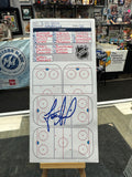 Scott Arniel signed Winnipeg Jets Game Sheet