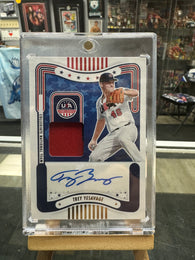 2024 Stars & Stripes - Trey Yesavage - #SM-TY Collegiate Auto Relic Blue Jays /25