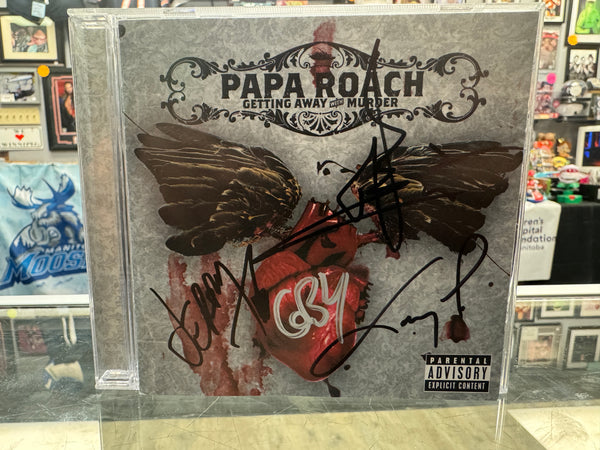 Papa Roach signed Getting Away with Murder CD