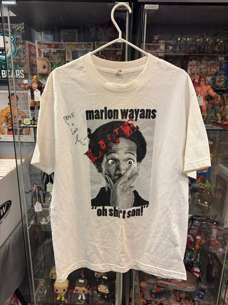Marlon Wayans signed Large T-shirt