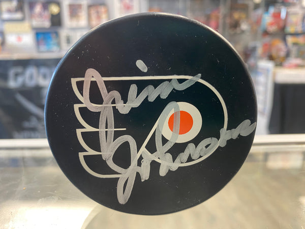 Jim Johnson signed Philadelphia Flyers Hockey Puck