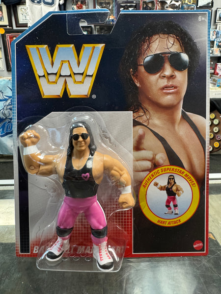 WWE Retro Bret Hit Man Hart Mattel Action Figure Factory Sealed WWF Wrestling