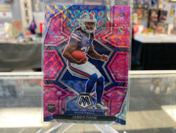 James Cook - 2022 Panini Mosaic Pink Camo Prizm Rookie #309