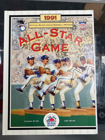 1991 MLB All-Star Game Official Program - Toronto Blue Jays
