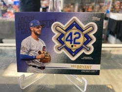 2017 Topps Baseball Series One Jackie Robinson Logo Patch #JRP-KB Kris Bryant