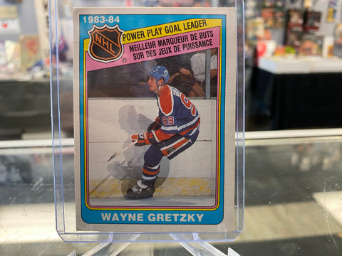 1984-85 O-Pee-Chee # Wayne Gretzky Edmonton Oilers #383 LOW GRADE