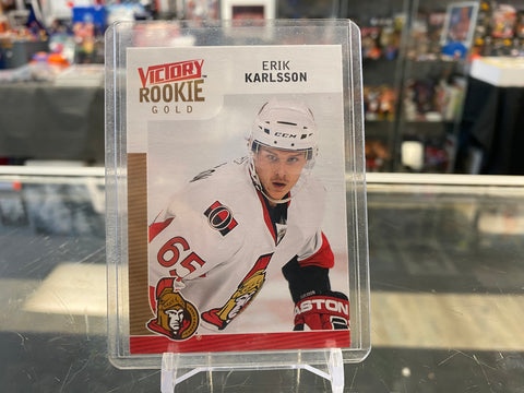 2009-10 Upper Deck Victory Gold Rookie Parallel #321 Erik Karlsson RC