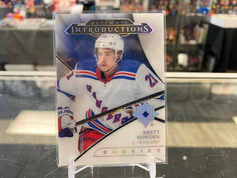 Brett Howden 2018-19 Ultimate Collection Rookies Introductions Card #UI-33
