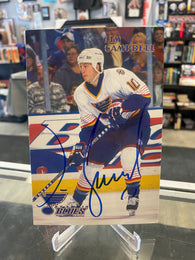 Jim Campbell signed St. Louis Blues 4x6 Team Issued Postcard