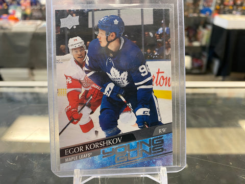 2020-21 Upper Deck Series 1 Young Guns Egor Korshkov #219 Rookie RC YG TOR