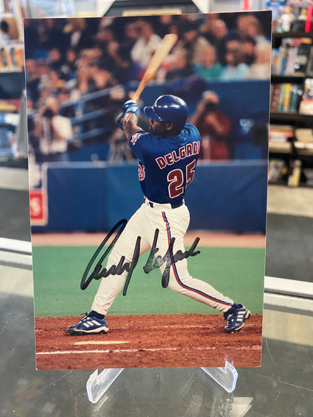 Carlos Delgado signed Toronto Blue Jays 4x6 Photo