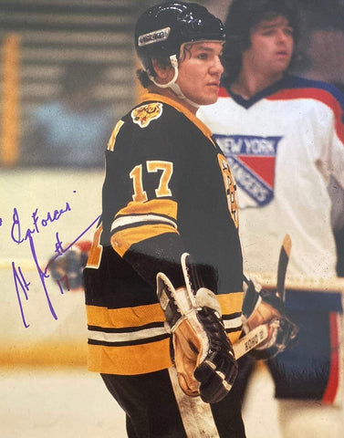 Stan Jonathan signed Boston Bruins 8x10 Photo