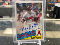 2018 Topps Archives Fan Favorites Auto 1985 Design Gary Pettis #FFA-GP Auto