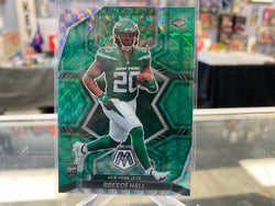 2022 Panini Mosaic Breece Hall Green Prizm Rookie Card # 307 RC Rookie Jets