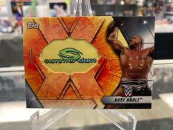2019 Topps WWE Summerslam Logo Card Kurt Angle #SLR-KA Patch HOF